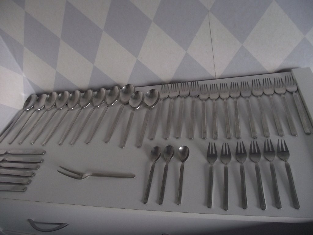 26 Sola bestek Modern select rondfilet V&D bestek 1960 p st, Ophalen of Verzenden