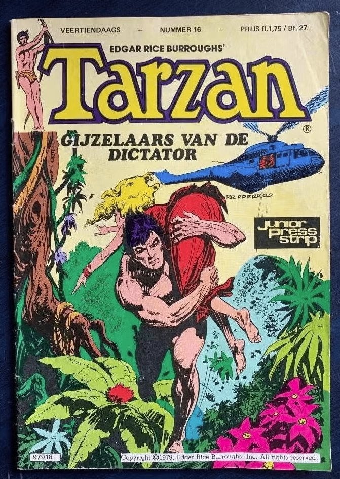 Edgar Rice Burroughs' Tarzan; gijzelaars van de dictator; 16, Boeken, Eén stripboek, Ophalen of Verzenden, Zo goed als nieuw