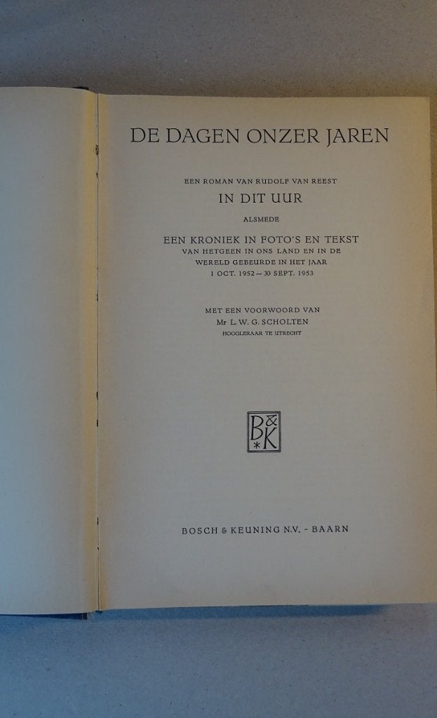 De dagen onzer jaren, Boeken, Ophalen of Verzenden, Gelezen
