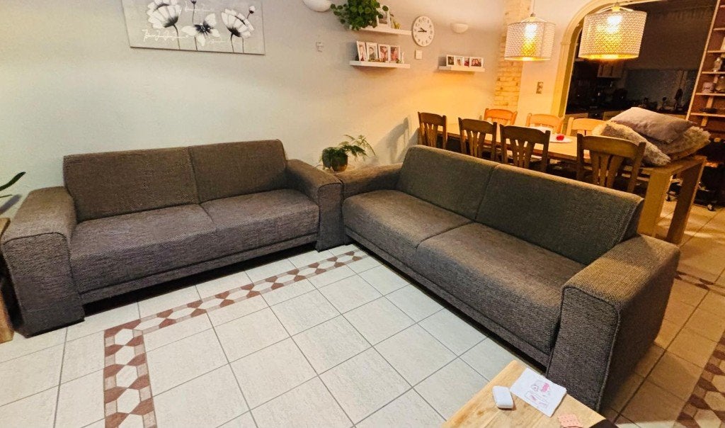 Bankstel te koop, Huis en Inrichting, Ophalen, Gebruikt, 150 tot 200 cm, Driepersoons