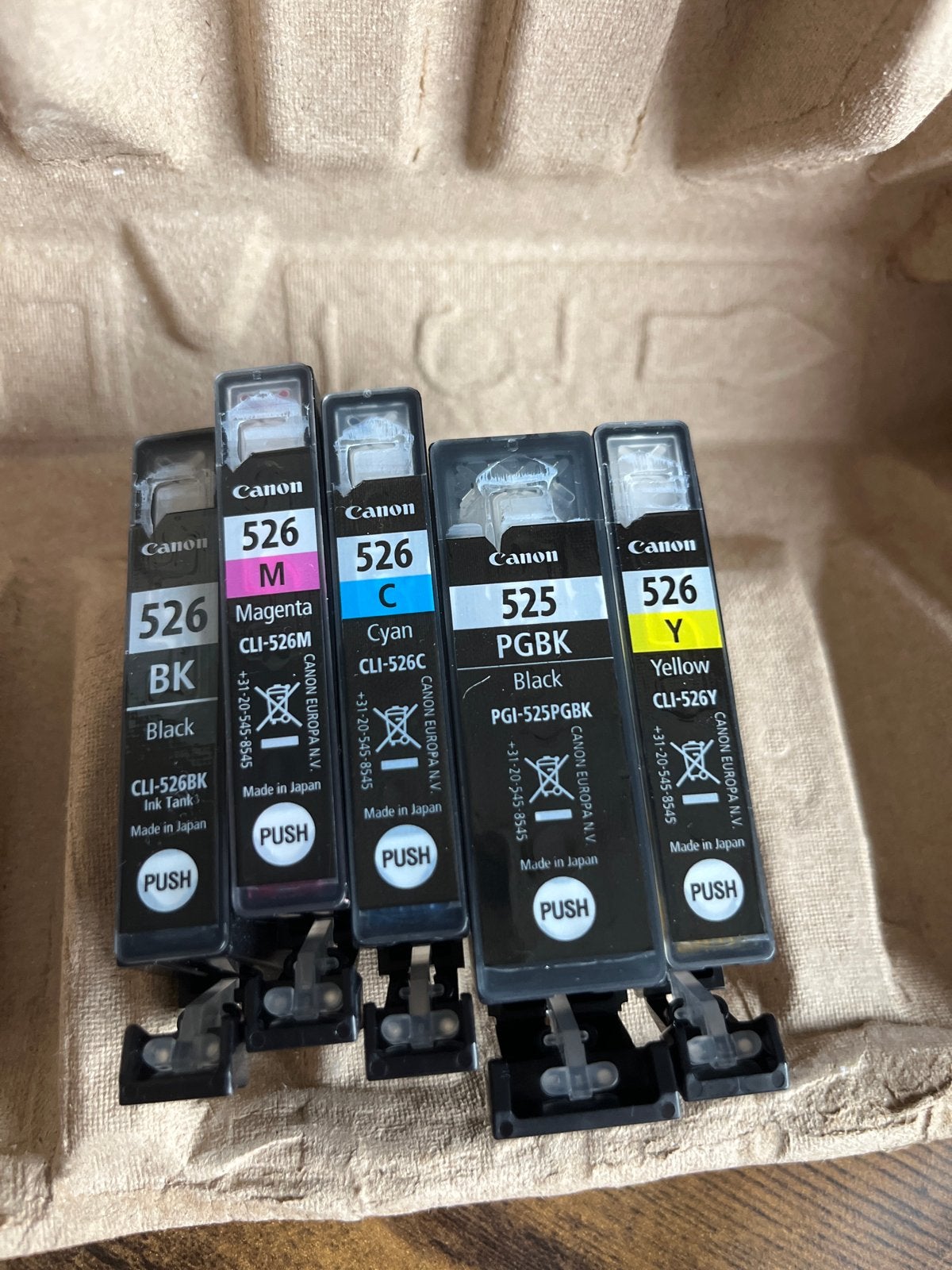 Canon inkt set (525/526) - 1 maand oud, 25% gebruikt, Ophalen, Gebruikt, Cartridge