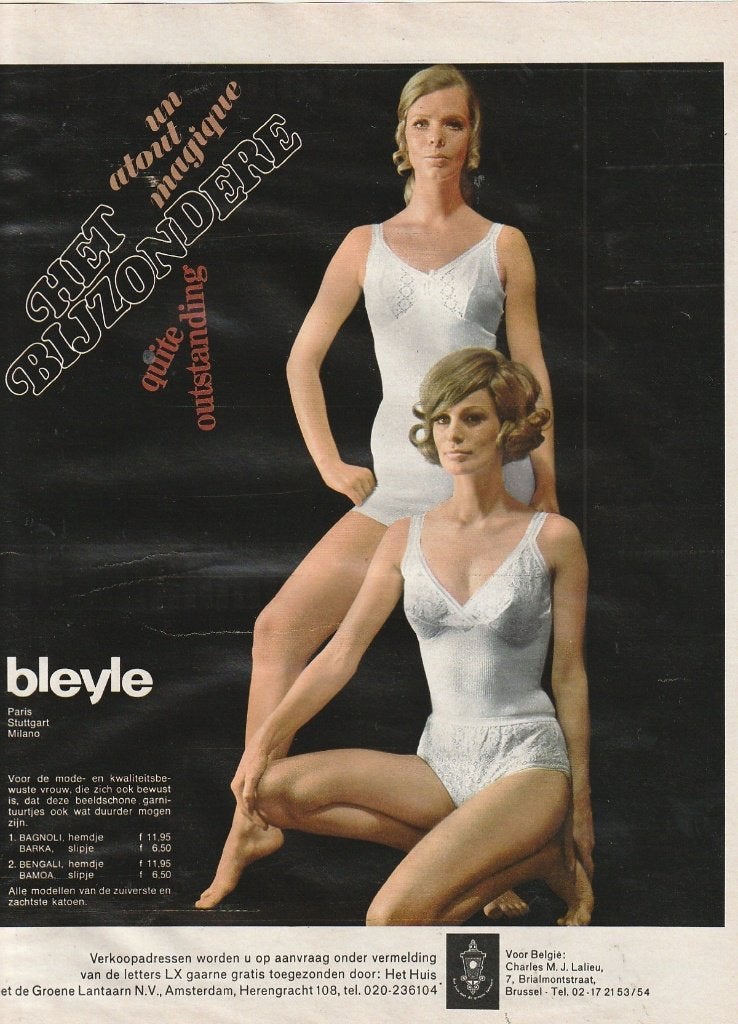 Retro reclame 1968 Bleyle dames lingerie Bengali Bagnoli, Verzenden, Overige typen