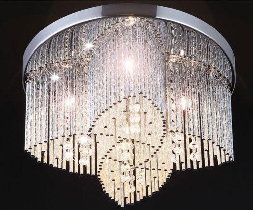 Kristallen Plafondlamp Hanglamp Kroonluchter Spiraal 240014, Ophalen of Verzenden, Nieuw, Glas