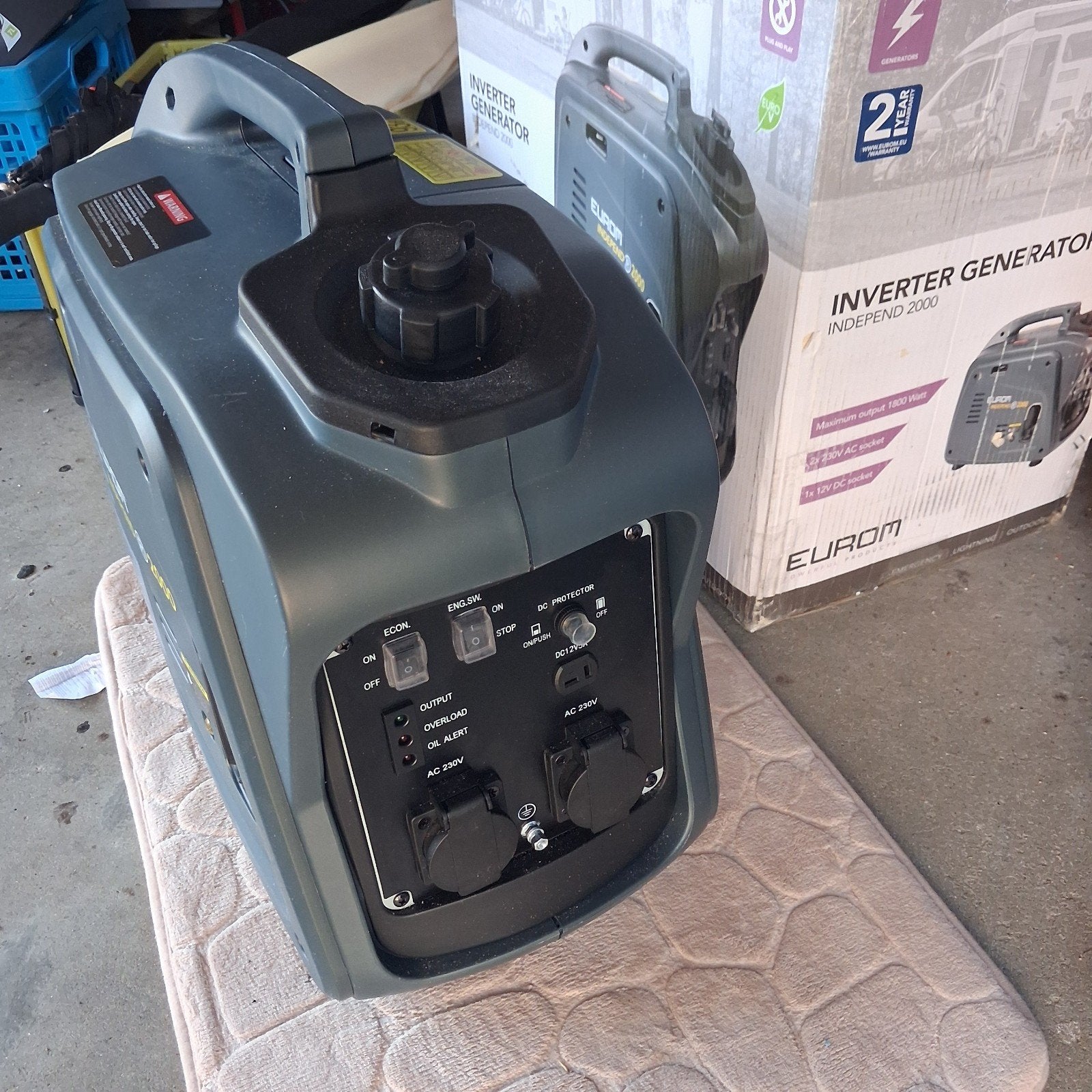 Eurom Independ 2000 Benzine Inverter Aggregaat - 1800W, Ophalen