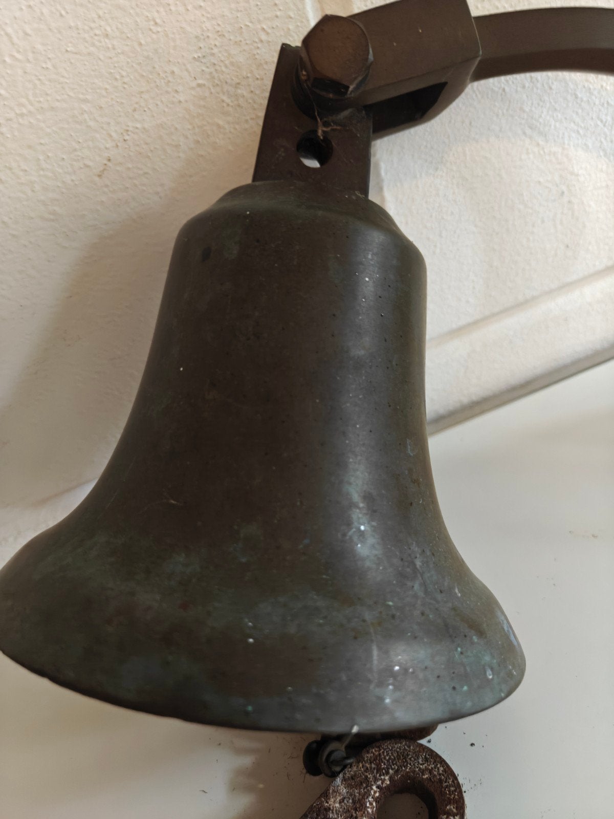 Super grote Bronzen Scheepsbel mooie klank bel maat 17x15 cm, Verzamelen, Scheepvaart, Gebruikt, Gebruiksvoorwerp, Motorboot of Zeilboot
