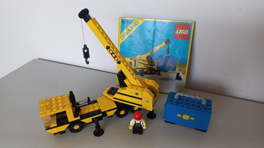 lego city 6361 Mobile Crane met bouwboek, Compleet, Lego, Ophalen of Verzenden, Complete set