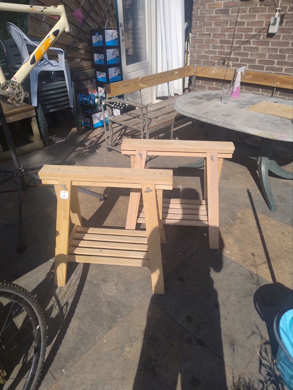 Ikea Mittback schragen, set van 2, Ophalen, Tafelpoot, 50 tot 100 cm, 50 tot 100 cm
