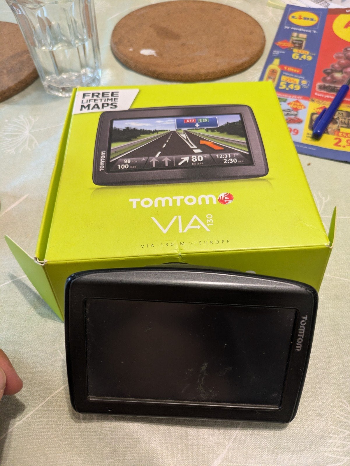 TomTom VIA 130 M Europa Navigatiesysteem, Auto diversen, Autonavigatie, Ophalen of Verzenden, Gebruikt