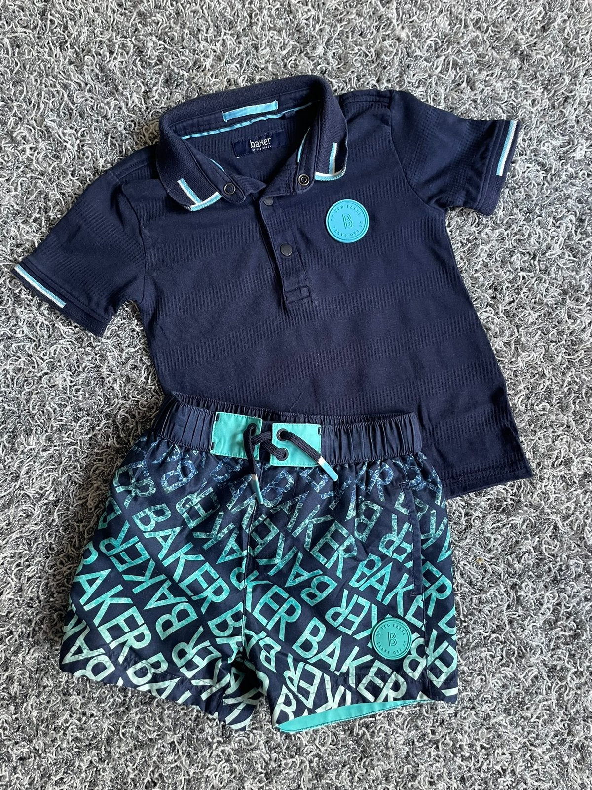 Ted baker broek 2/3 jaar polo 3/4, Zo goed als nieuw, Setje, Jongen, Ted baker