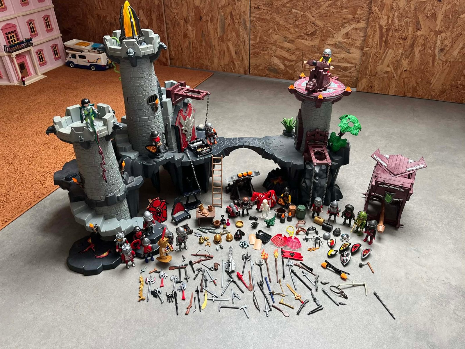 Grote partij Playmobil kasteel ridders, Kinderen en Baby's, Speelgoed | Playmobil, Ophalen, Complete set, Zo goed als nieuw, Kasteel/Fort