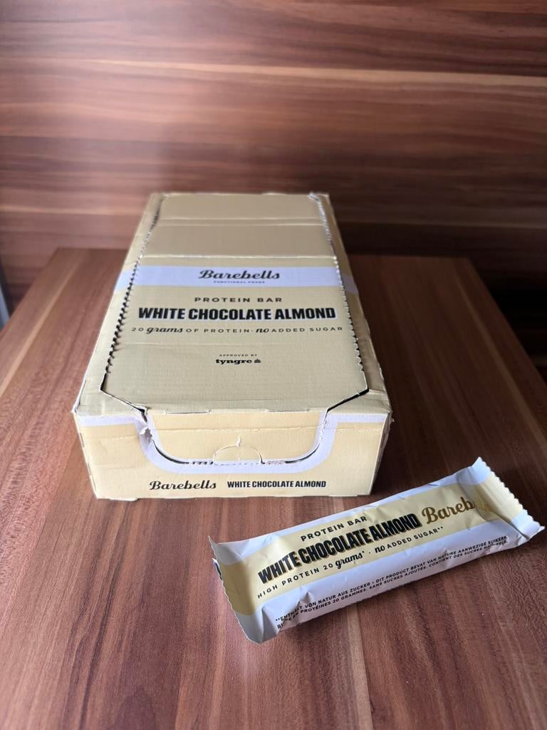 Barebells Protein Bar White Chocolate Almond Doos(18 stuks), Ophalen of Verzenden, Nieuw, Overige typen