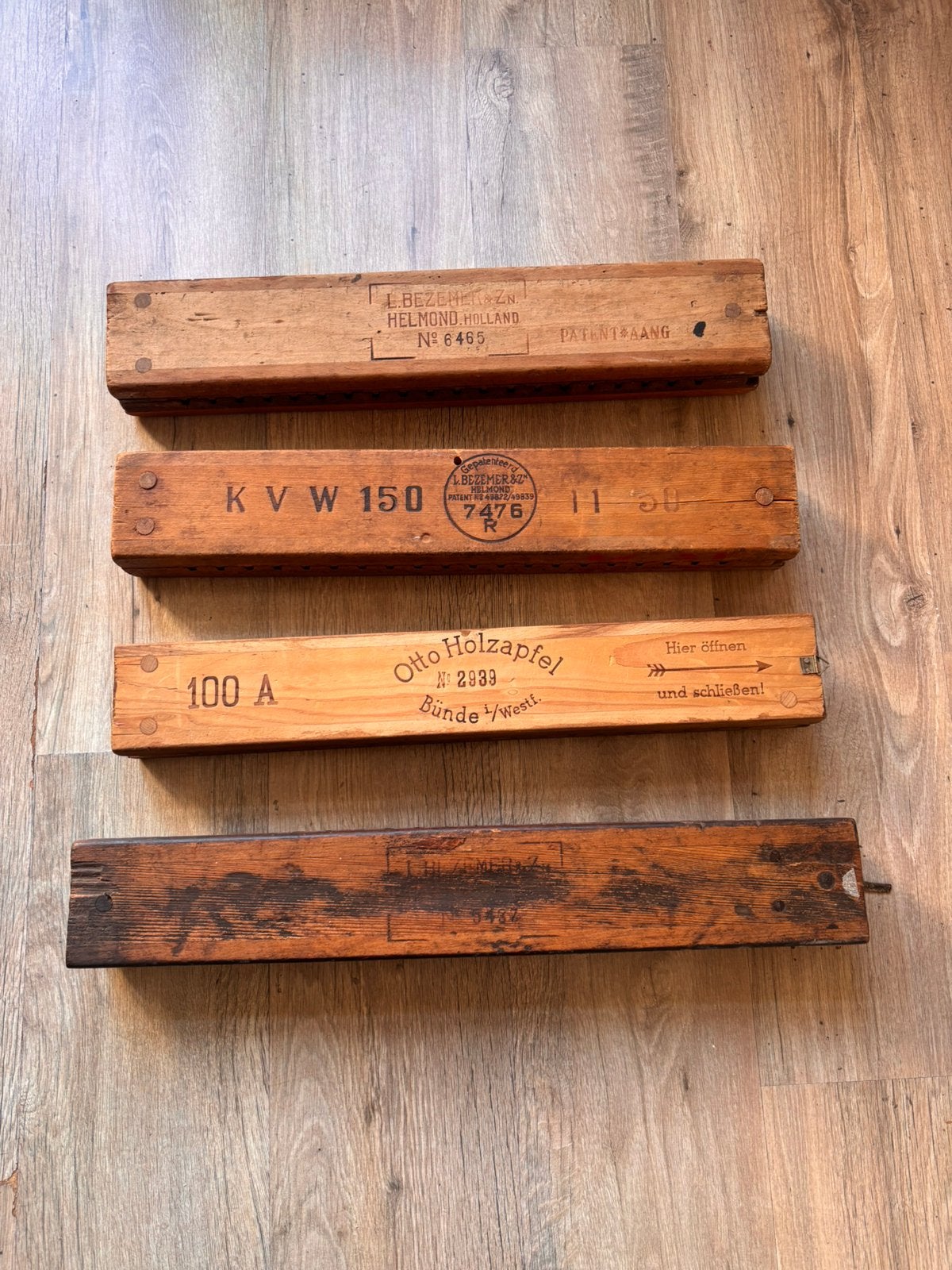 Antieke houten sigarenmallen, Verzamelen, Ophalen of Verzenden, Zo goed als nieuw, Tabaksdoos of Verpakking