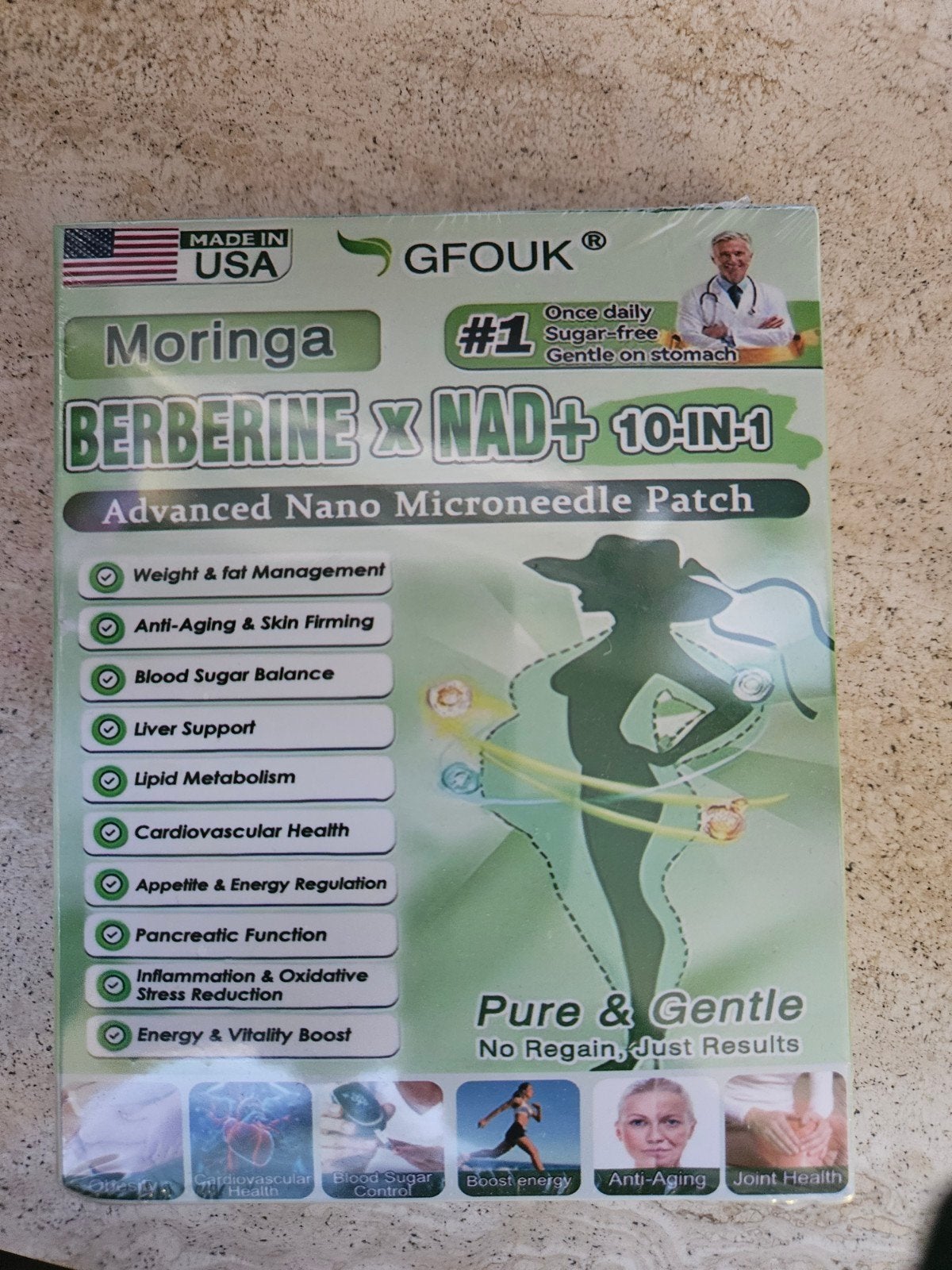 GFOuk Moringa Berberine x NAD+ 10-in-1 Patches Nieuw, Ophalen of Verzenden, Nieuw, Overige typen