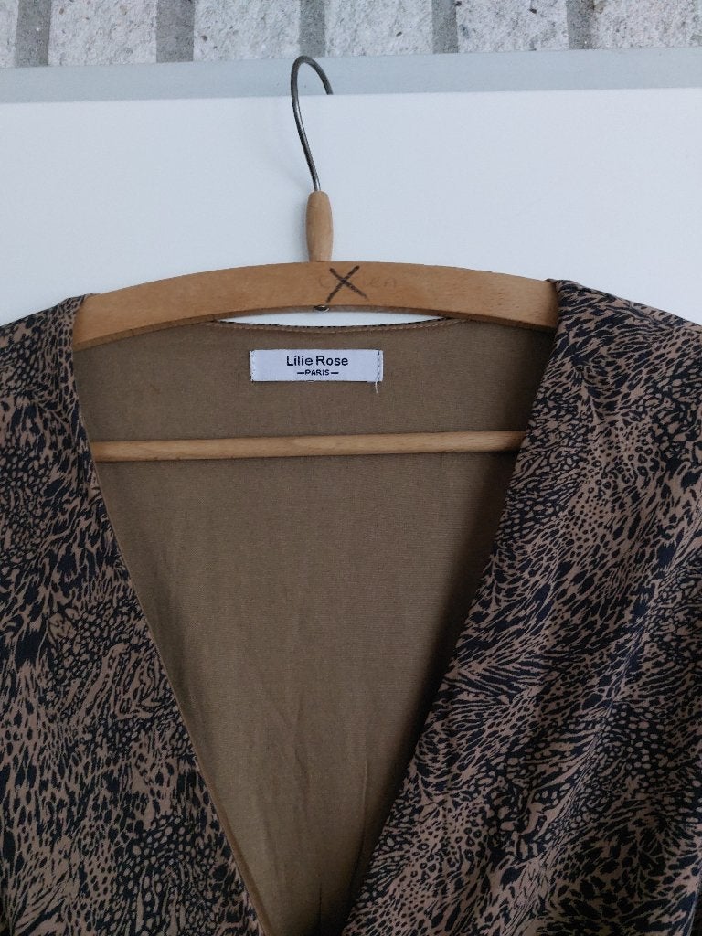 Mooie ongedragen LOT. gevoerde jurk BOHO, mt L NIEUW, Kleding | Dames, Overige kleuren, Maat 42/44 (L), Nieuw, Ophalen of Verzenden
