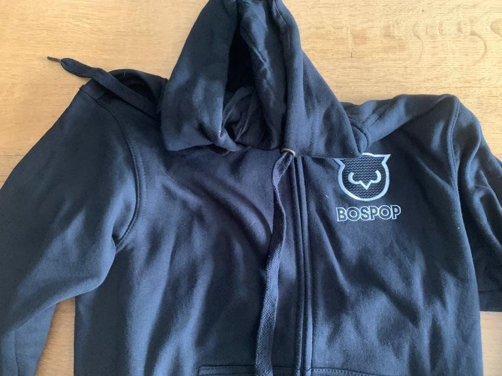 Bospop hoodie vest zwart, Ophalen of Verzenden, Nieuw, Maat 48/50 (M), Blauw