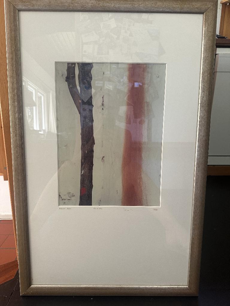 Abstract kunstwerk  –gesigneerd & gedateerd (1992), Ophalen