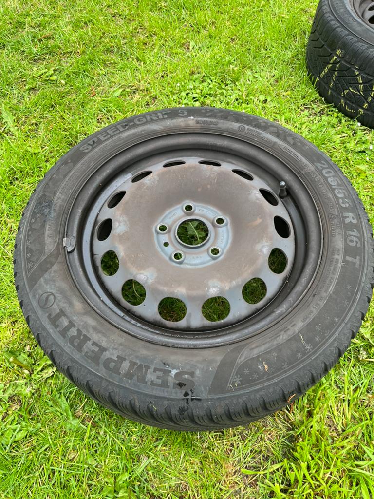 205/55/r16 5x112 Reservewiel thuiskomer golf 6 touran caddy, 16 inch, Banden en Velgen, Nieuw, Personenwagen