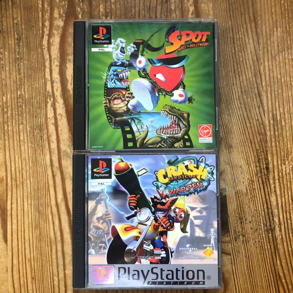 Spot Goes To Hollywood / Crash Bandicoot 3 - Playstation 1, Spelcomputers en Games, 1 speler, Zo goed als nieuw, Vanaf 7 jaar