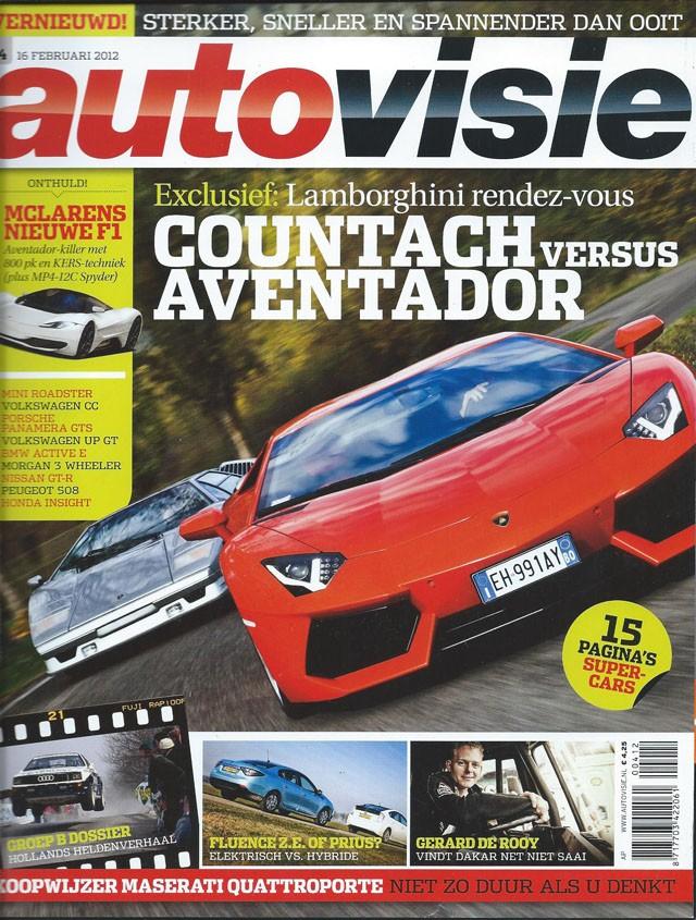 Autovisie 4 2012 : Lamborghini Aventador - Countach - Morgan, Ophalen of Verzenden, Gelezen, Algemeen