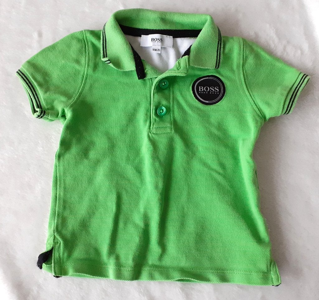 Baby shirtje  polo t-shirt groen Hugo Boss 74, Ophalen of Verzenden, Nieuw, Jongetje, Shirtje of Longsleeve