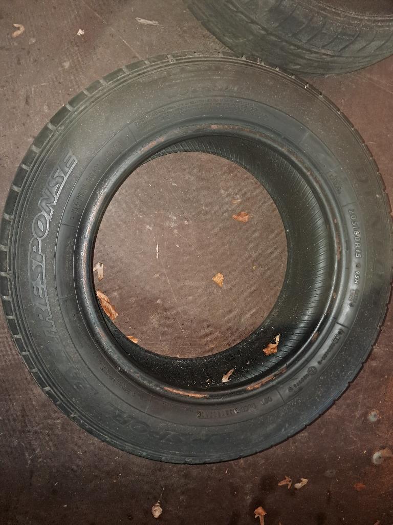 2 banden Dunlop 205/60R15 205/60/15 zomerbanden autobanden, Ophalen of Verzenden