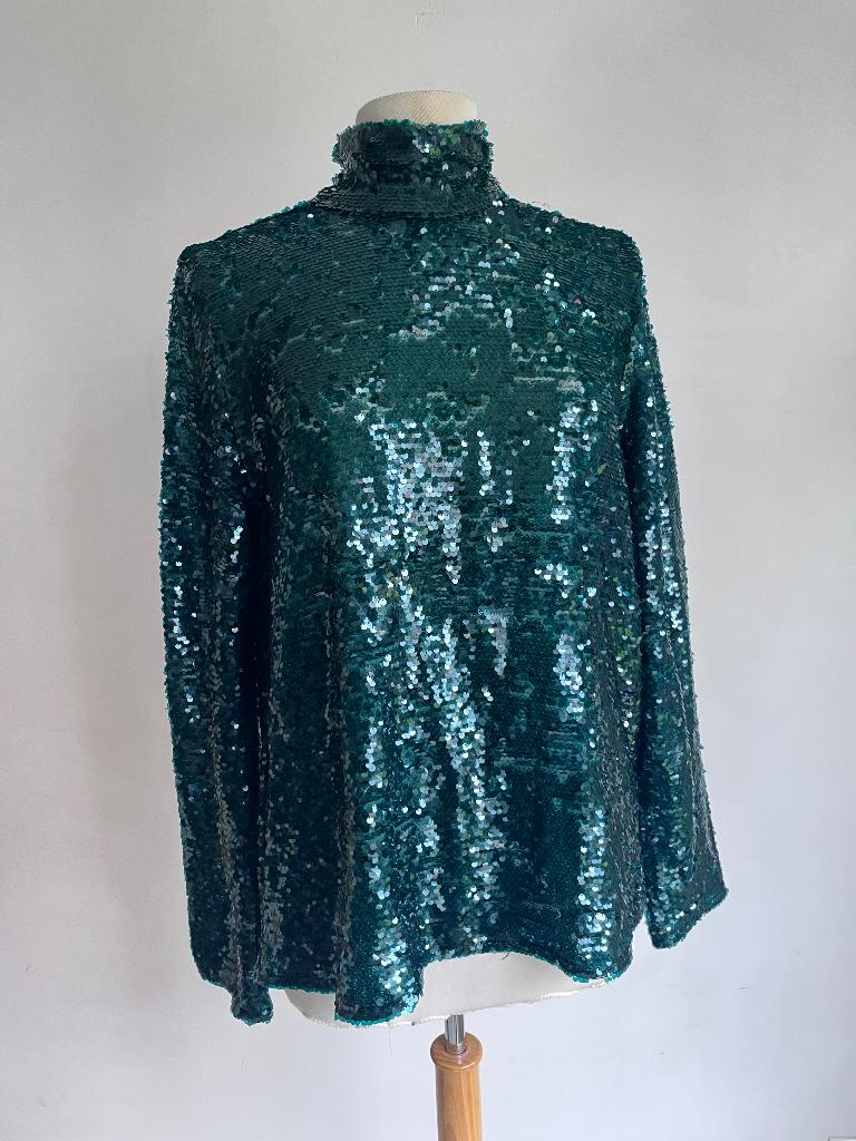 zara top maat L groen, Kleding | Dames, Tops, Verzenden, Zara, Maat 42/44 (L), Zo goed als nieuw