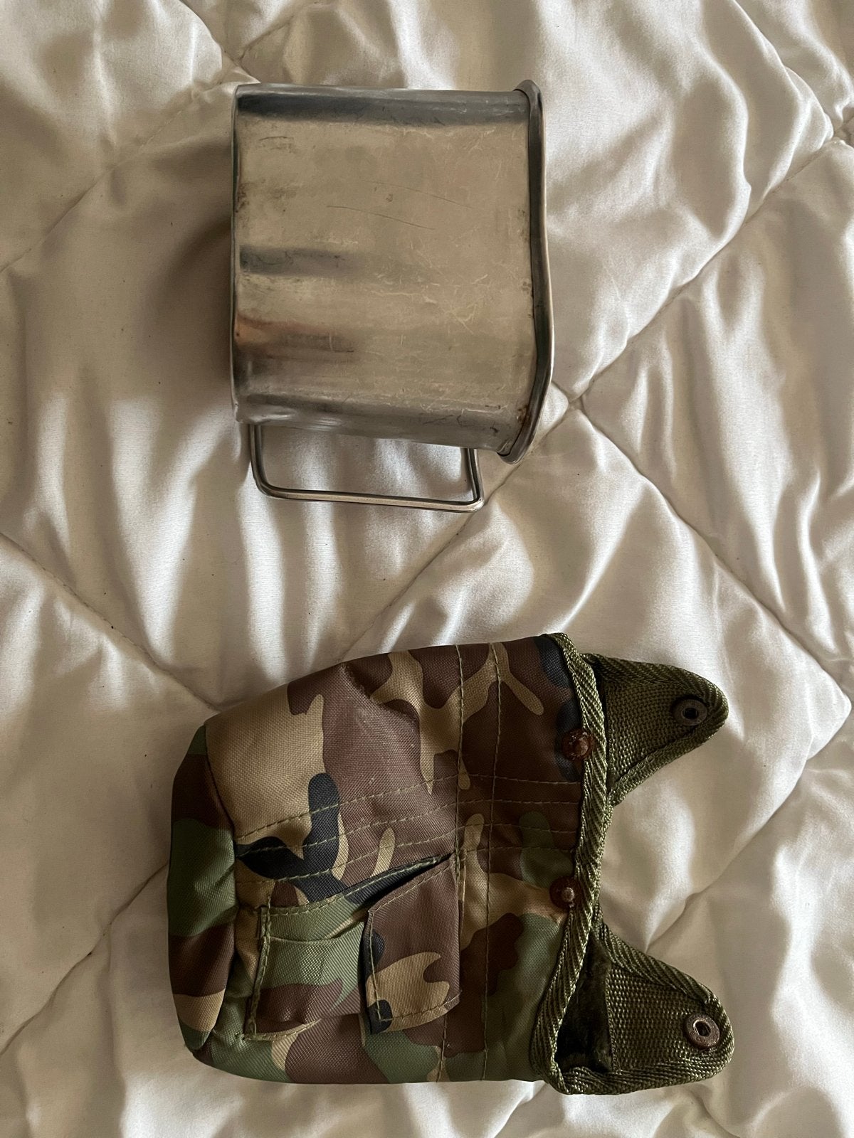 Militaire veldfles met hoes - US Army stijl, Ophalen of Verzenden, Landmacht, Amerika, Overige typen