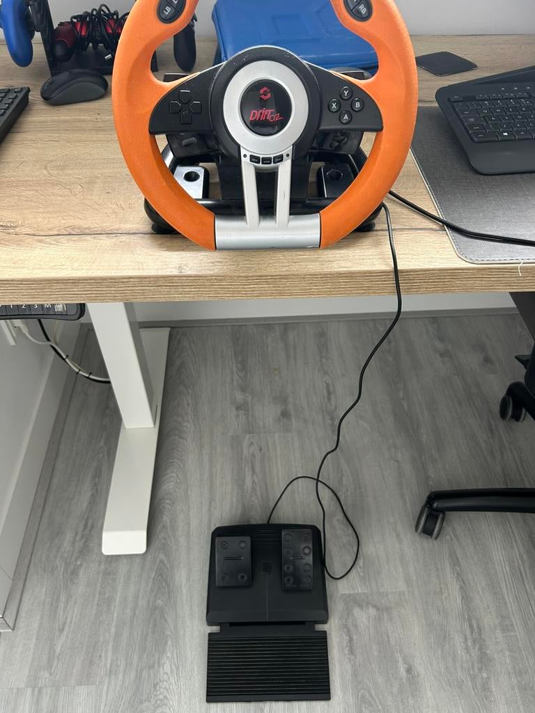 Drift O.Z gaming stuur met pedalen, Ophalen, Racestuur, Zo goed als nieuw, Direct drive