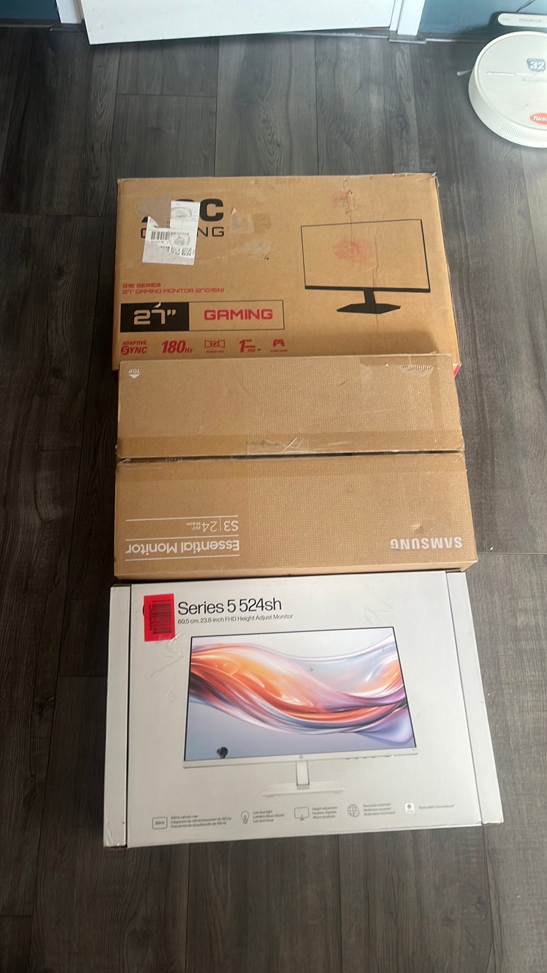 3 beeldschermen, Audio, Tv en Foto, Ophalen of Verzenden, Gebruikt, 12 inch of groter