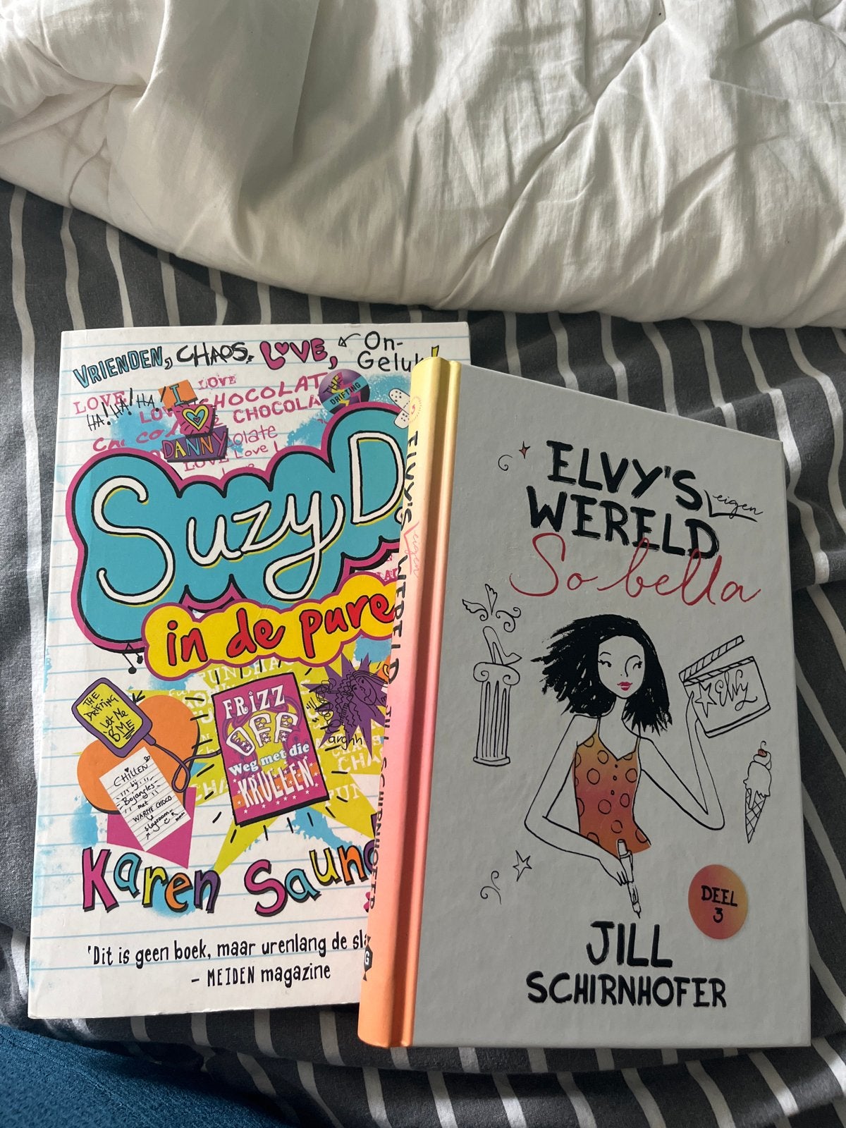 Jeugdboeken: Suzy D. in de Pure Paniek & Elvy's Wereld So Be, Ophalen of Verzenden, Gelezen, Fictie