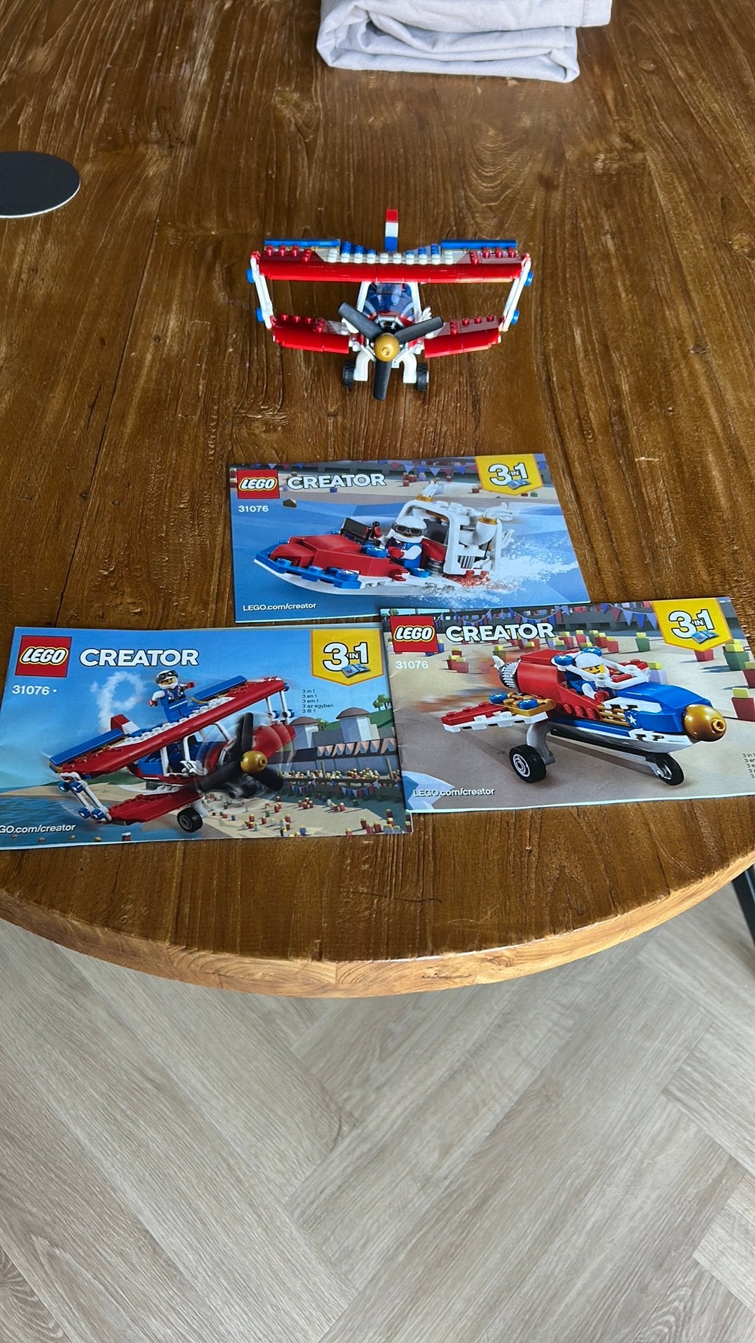Lego creator stuntvliegtuig 31076, Lego, Ophalen of Verzenden, Zo goed als nieuw, Inclusief instructies