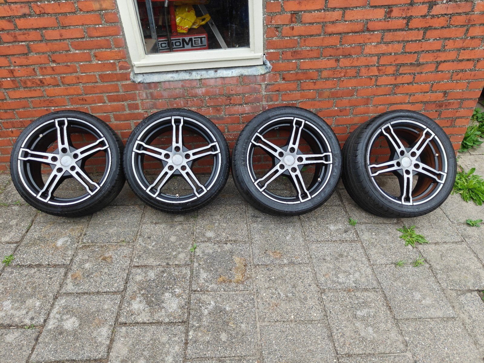 Setje 17inch Monza lesmo velgen 5x114,3. 7,5j et40, Auto diversen, Ophalen
