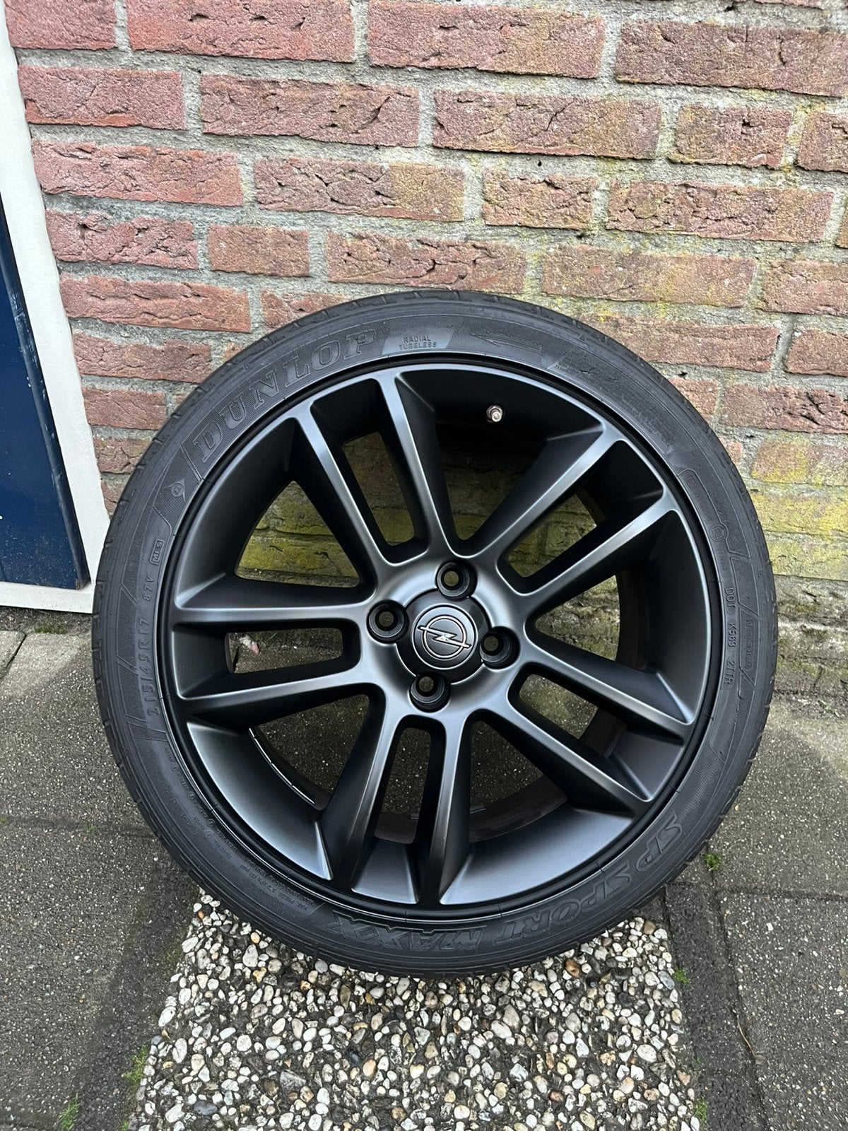 Originele Opel velgen met zomerbanden 215/45/17 inch 4x100, 215 mm, Banden en Velgen, 17 inch, Ophalen of Verzenden
