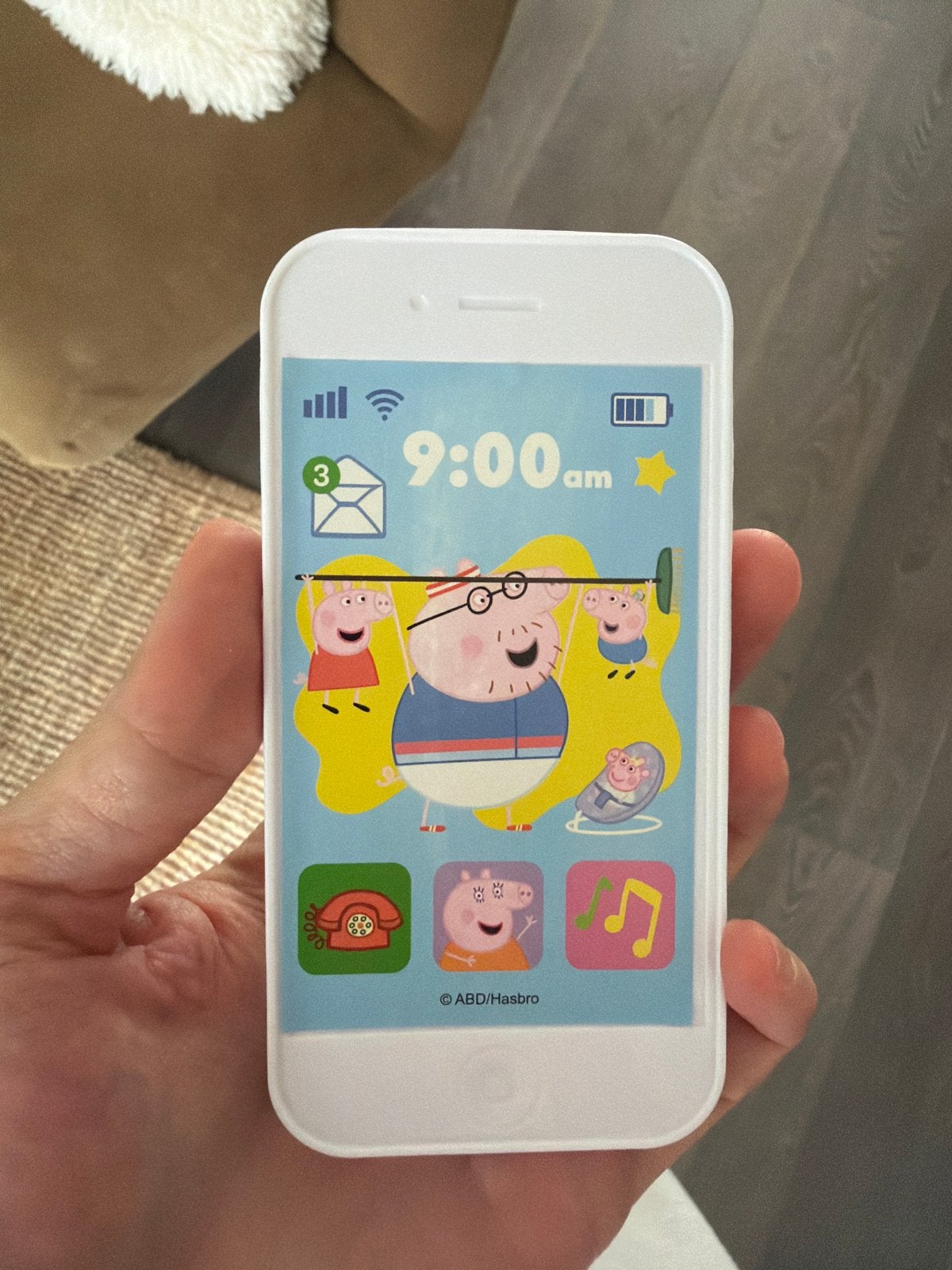 Peppa Pig Speelgoedtelefoon met geluid, Ophalen of Verzenden, Zo goed als nieuw, Overige typen, Met geluid
