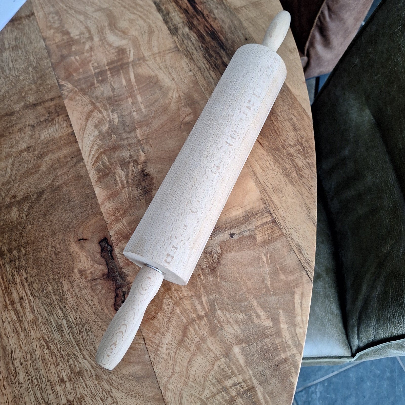 Houten deegroller - Nieuwstaat, Beige, Overige typen, Hout, Nieuw