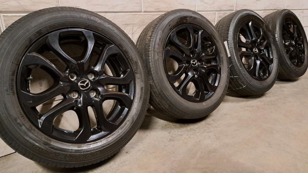 Orig. zwarte velgen Mazda 2 185/60/16 mooie set!, Auto-onderdelen, Banden en Velgen, Gebruikt, 16 inch, Banden en Velgen, Personenwagen