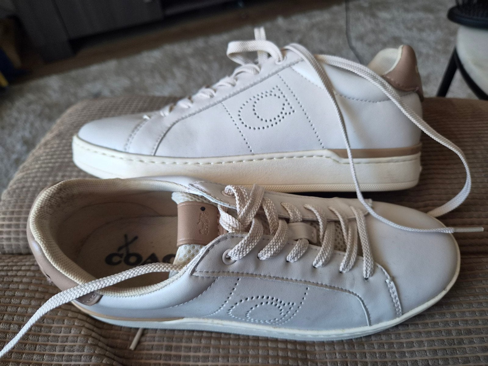 COACH Lowline Leren Sneakers, Kleding | Dames, Schoenen, Nieuw, Sneakers of Gympen, Wit, Ophalen of Verzenden