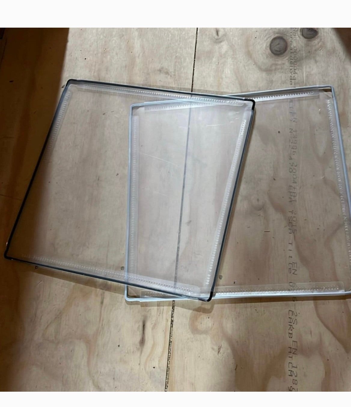 Transparante paneeltjes 35 x 35 cm, Ophalen, Zo goed als nieuw, Overige typen