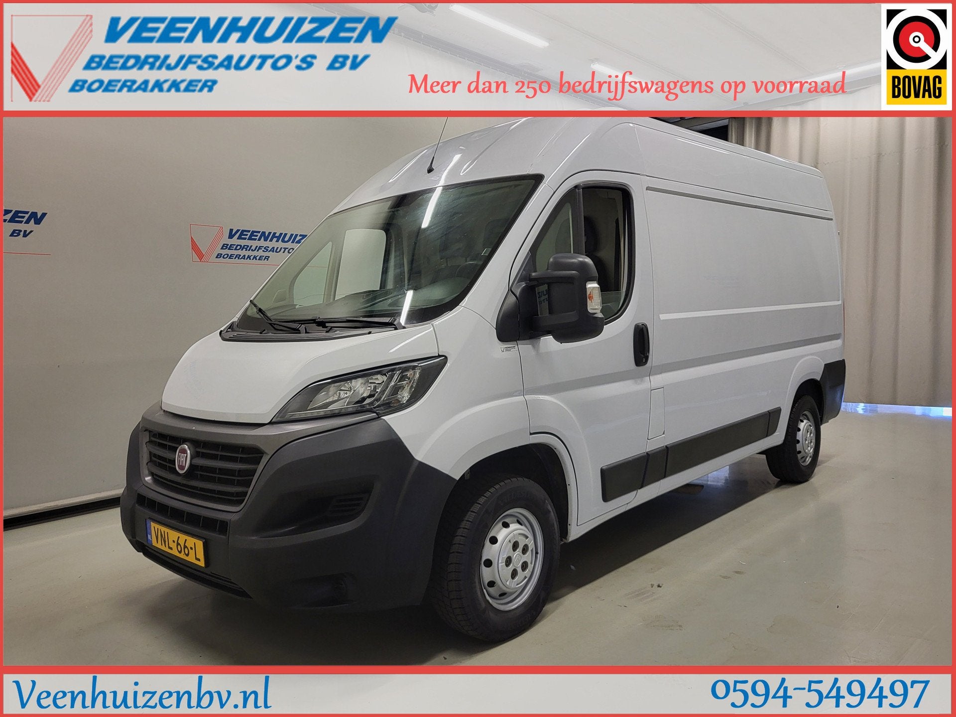 Fiat Ducato 2.3MultiJet 120pk L2/H2 Euro 6! (bj 2020), Voorwielaandrijving, Gebruikt, Euro 6, 2500 kg