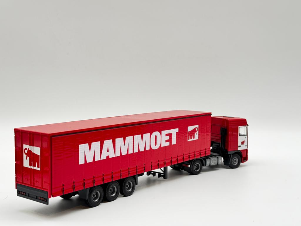 TEKNO DAF 95 XF ferry trailer MAMMOET, Hobby en Vrije tijd, Modelauto's | 1:50, ., Nieuw, ., Ophalen of Verzenden
