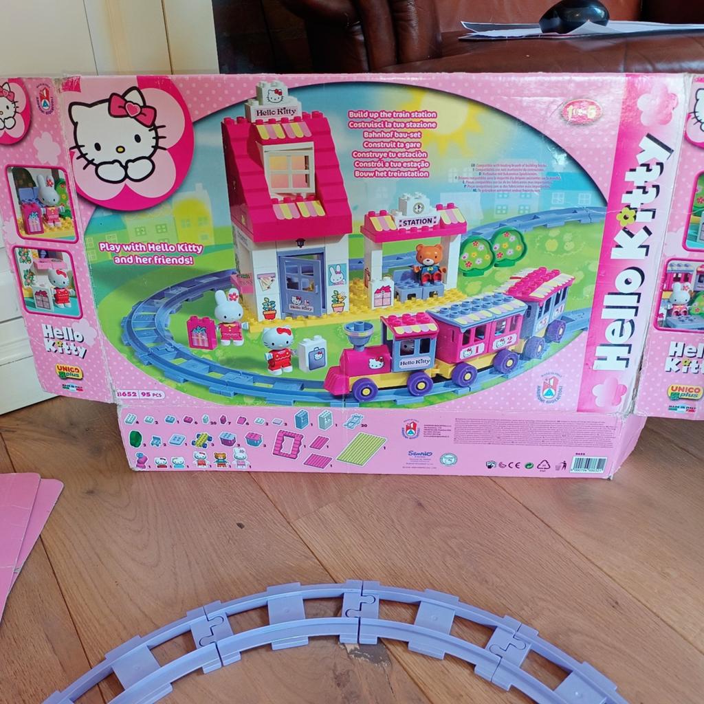 Duplo - Hello Kitty Treinset met Station, Ophalen of Verzenden, Gebruikt, Overige merken