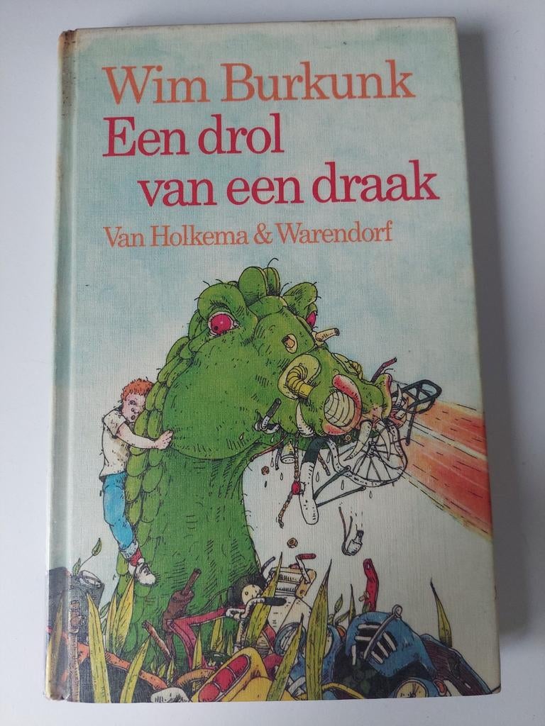 Wim Burkunk - Een drol van een draak (kinderboek), Ophalen of Verzenden, Gelezen, Wim Burkunk, Fictie algemeen