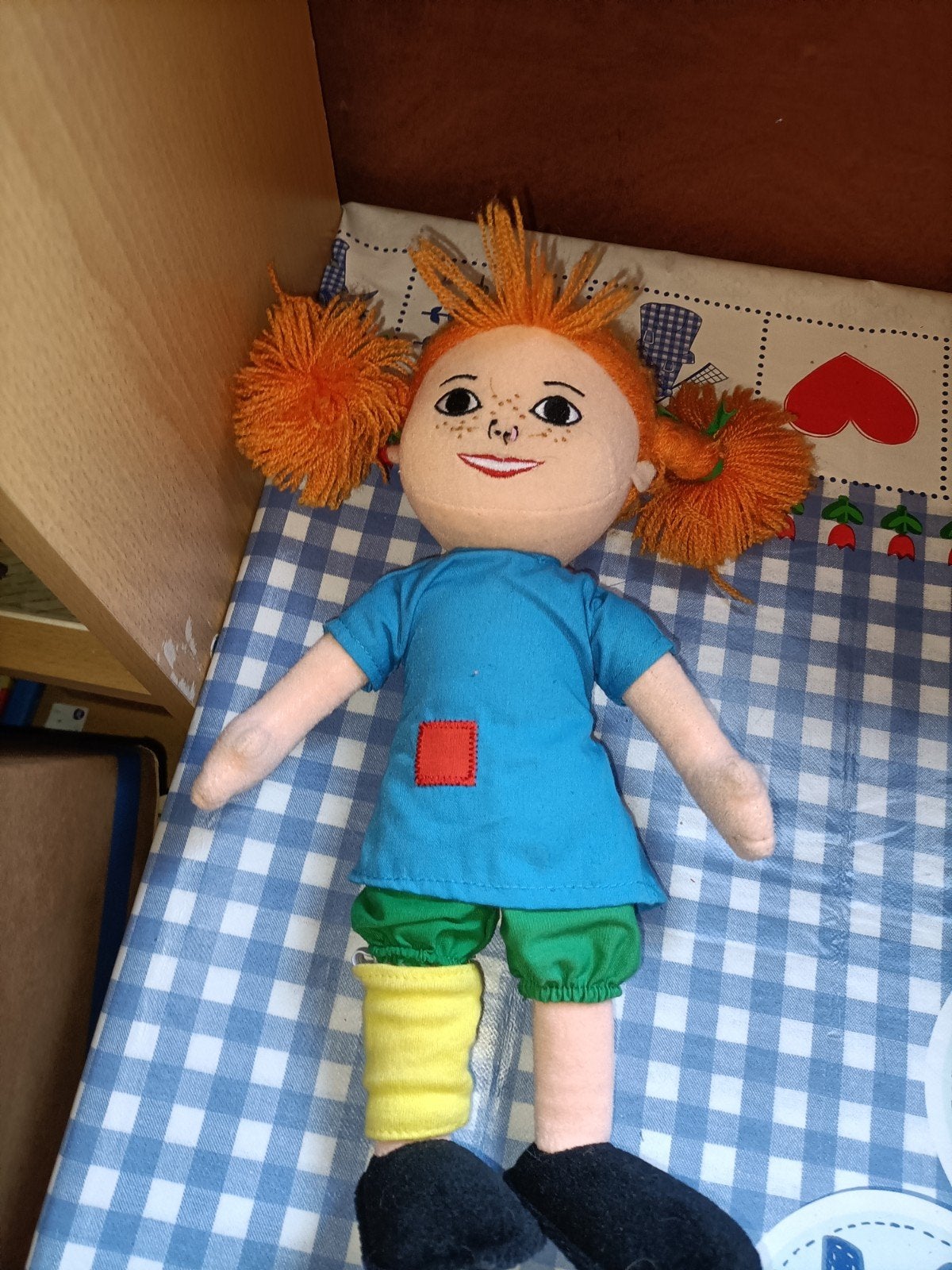 Pipi Langkous knuffel Micky, Ophalen of Verzenden, Zo goed als nieuw, Overige typen