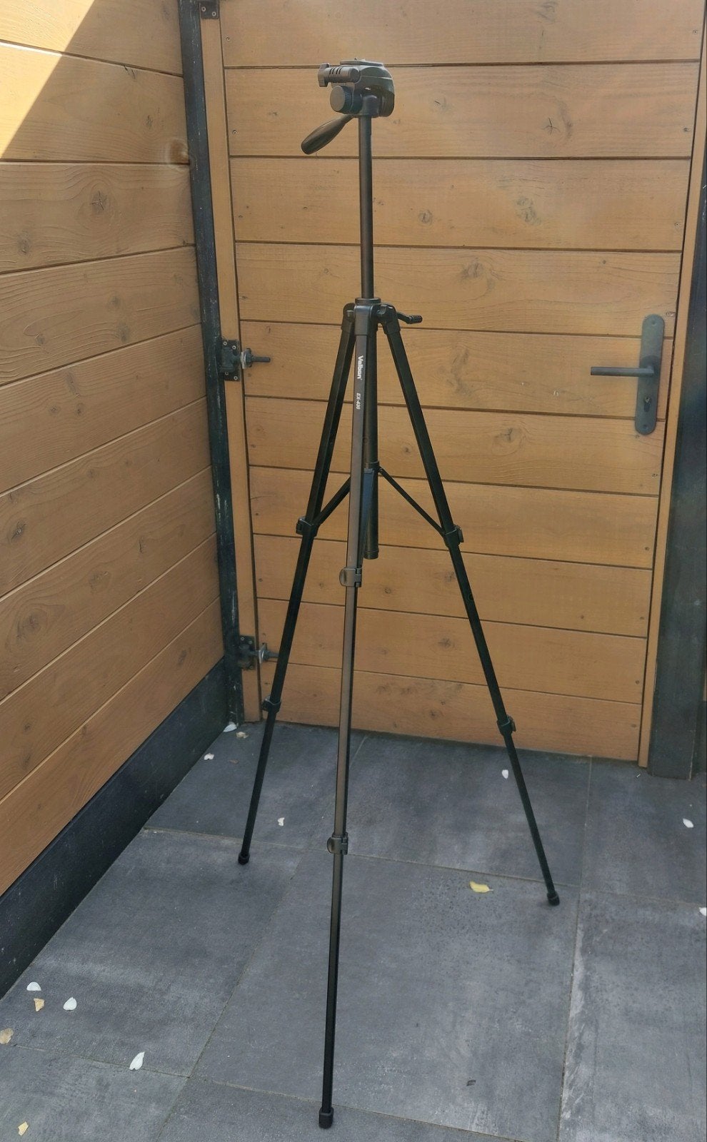 Camera statief met opbergtas (Velbon EX-430), Ophalen, Zo goed als nieuw, 150 tot 175 cm, Driepoot