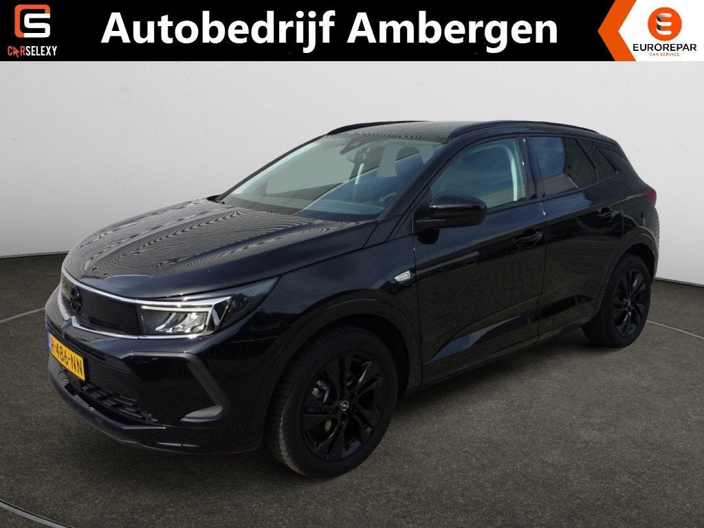 Opel Grandland 1.2 Turbo (130Pk) GS Line Camera Navi Clima G, Auto's, Gebruikt, 1199 cc, Zwart, Bedrijf