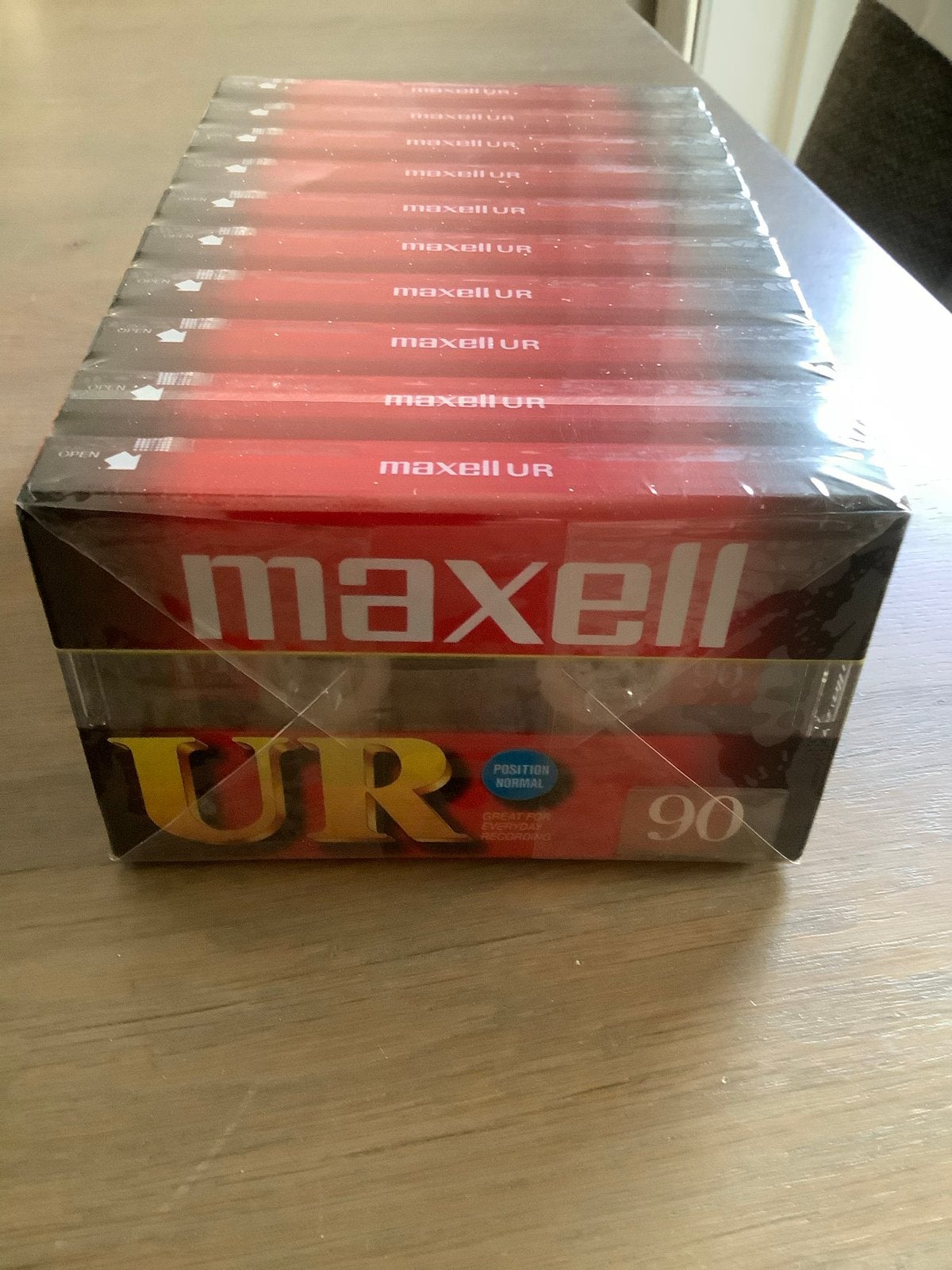 Nieuwe Maxell UR 90 cassettebandjes - 10 stuks, Cd's en Dvd's, Cassettebandjes, Nieuw in verpakking, Onbespeeld, Overige genres
