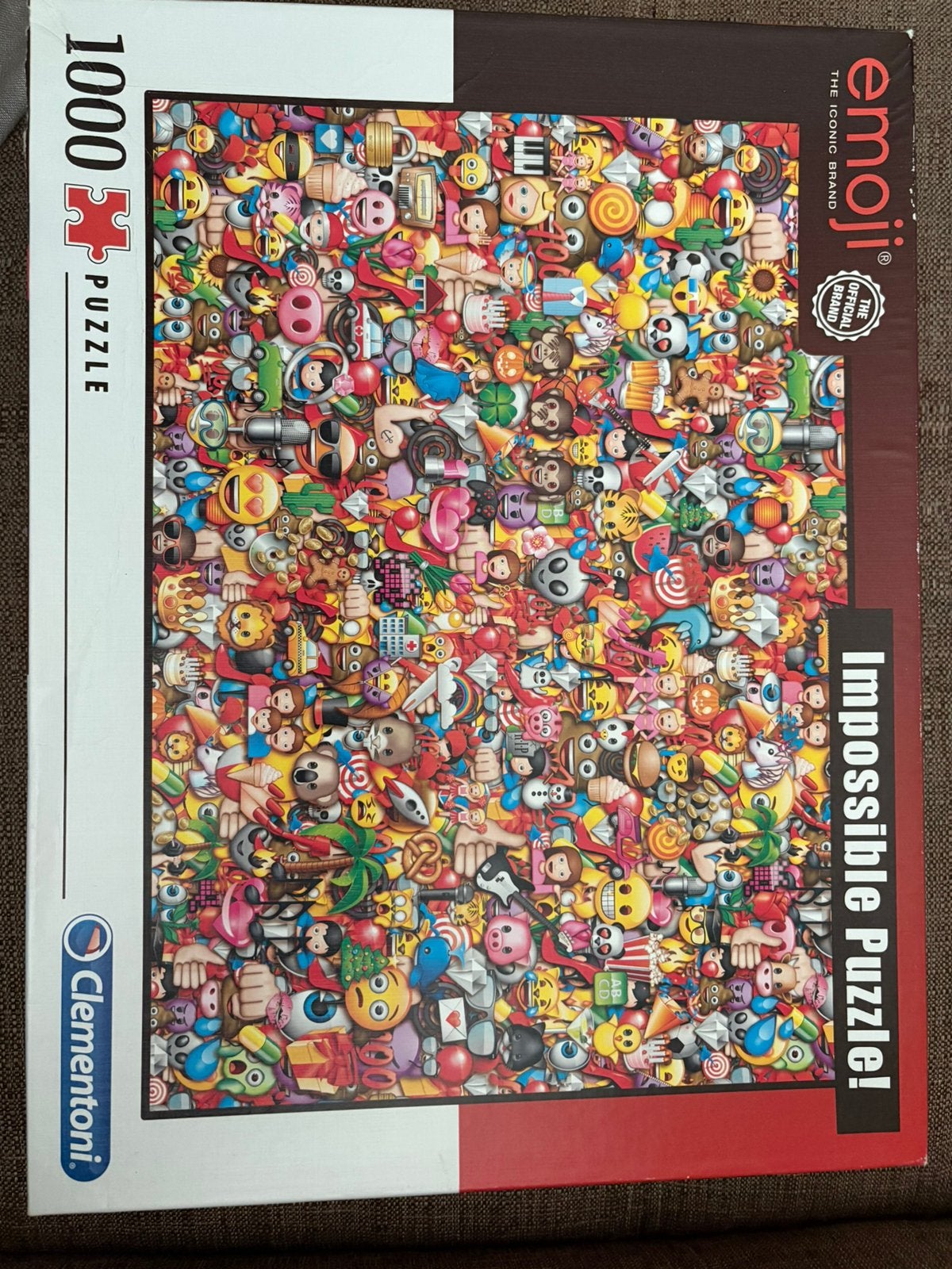 Emoji puzzel 1000 stukken Clementoni, Ophalen of Verzenden, 500 t/m 1500 stukjes, Zo goed als nieuw, Legpuzzel