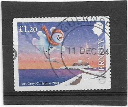Guernsey 2024 Christmas £1.20, Verzenden, Gestempeld