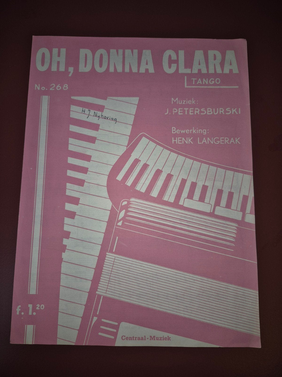 Oh, Donna Clara - Tango bladmuziek voor accordeon/piano, Ophalen of Verzenden