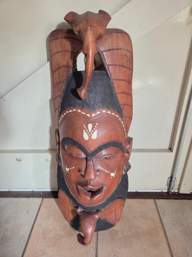 Houten masker, Ophalen of Verzenden
